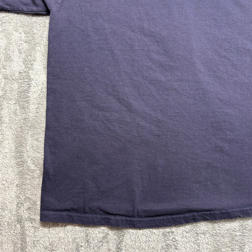 Jerzees T-Shirt Mens XL Navy Blue Good Alaska Embroidered Heavyweight - Picture 5 of 15